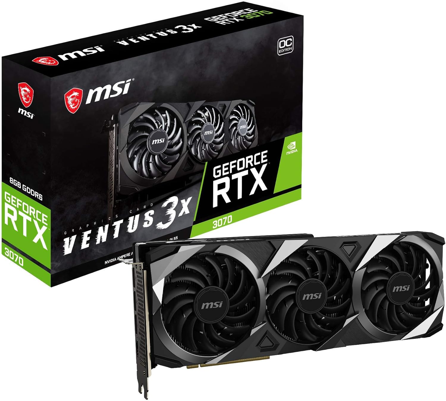 MSI Graphic Card RTX 3070 8GB VENTUS 3X Used MSI Graphic Card RTX 3070 8GB VENTUS 3X Used